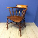 An elm smokers/captains chair
