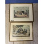 A pair of framed and glazed prints of "The Enterprise Steam Omnibus" & "The Enterprise Steam