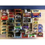A collection of die cast boxed toy cars, various makers and scales to include Corgi, Days Gone and