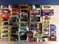 A collection of die cast boxed toy cars, various makers and scales to include Corgi, Days Gone and