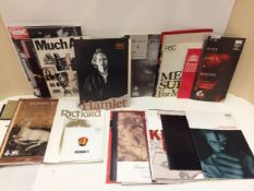 Quantity of theatre programmes, many Royal Shakespeare Company etc, see images for details