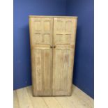 A modern 2 door wardrobe with hanging rail, 176cmH x 93cmW x 51cmD