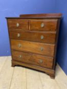 Modern chest of 2 short over 3 long drawers