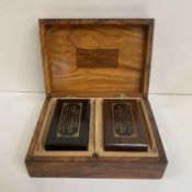 CHAS GOODALL & SON LONDON, The "Sandringham" Whist cabinet, Two packs of Playing cards, etc in