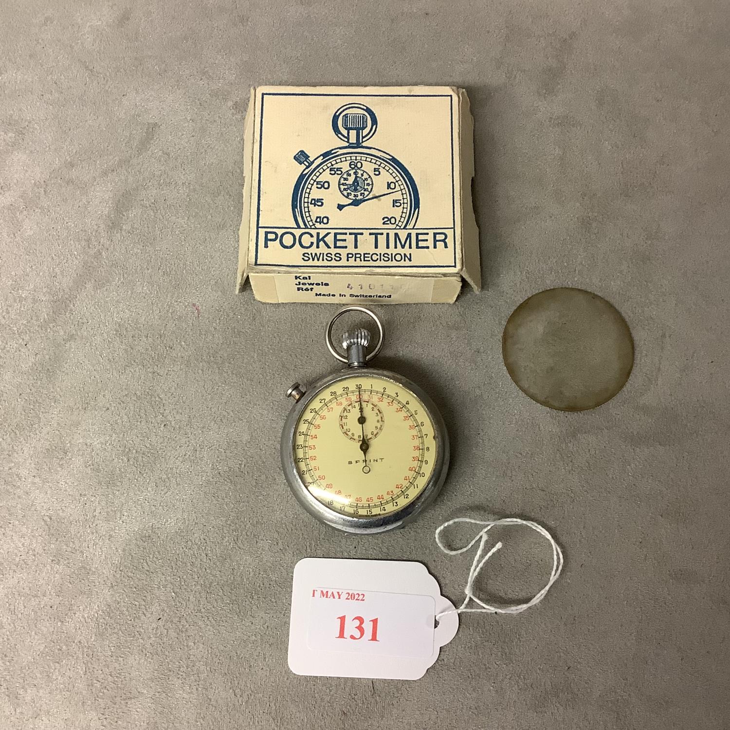 A sprint stainless steel cased stopwatch in original box - Image 4 of 5