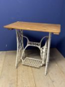 Singer Sewing machine base converted to table