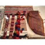 3 rug bags; 82 x 128cm; 78 x 47 x 33cm; 93 x 78cm; All being sold on behalf of Charity; see images