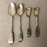 Collection of Irish silver items to include a pair of sugar spoons, 56g