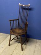 Stick back chair, Stamped H S to rear, in the style of Liberty & Co Arts and Crafts