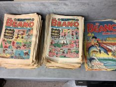 A Quantity of vintage 1980s comics to include: approx 186 Beanos from 1981 to 1984, and a quantity