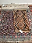 2 rug bags; 133 x 174cm; 59 x 104cm; All being sold on behalf of Charity; see images for details