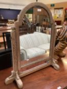 A contemporary decorative freestanding swing dressing table mirror, 72cmH