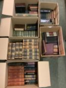 A large quantity of antique/vintage books, to include Harmsworth atlas, Gazetteer; Shakespear,