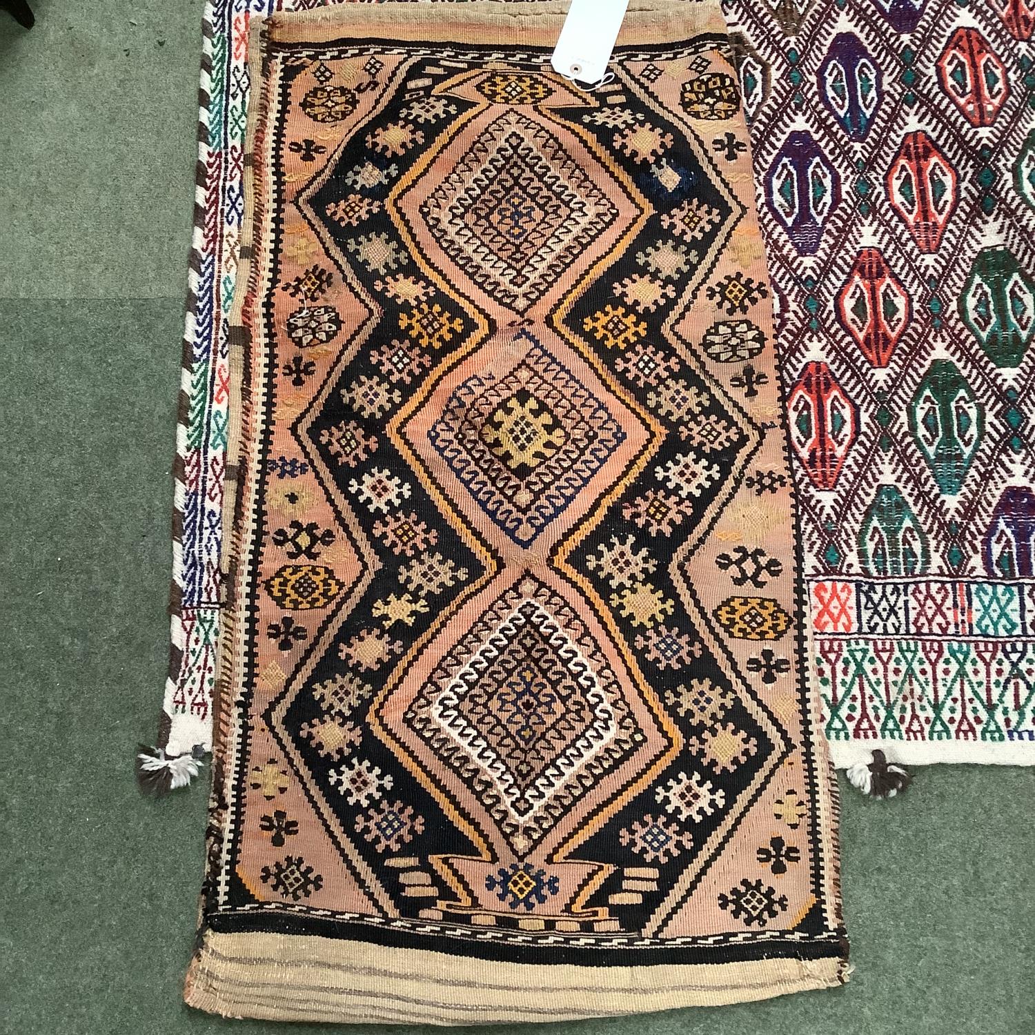 2 rug bags; 133 x 174cm; 59 x 104cm; All being sold on behalf of Charity; see images for details - Image 2 of 6