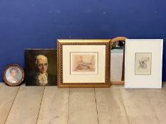 Quantity of prints to include Lady Emily Cowper by Sir Thomas Laurence, oil portrait of an C18th