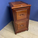 A two drawer cabinet, 89cmH