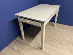 Painted side table with single drawer