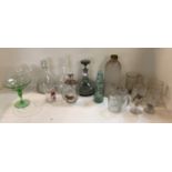 Quantity of glassware to include modern decanters, a pair of Dartington lidded jugs and a Dimple