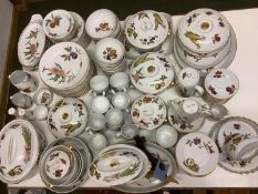 A large quantity of Royal Worcester Evesham china, used, see images for details, some wear to the