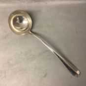 Sterling silver soup ladle by Goldsmiths and silver smiths company London, 1904, approx 250g