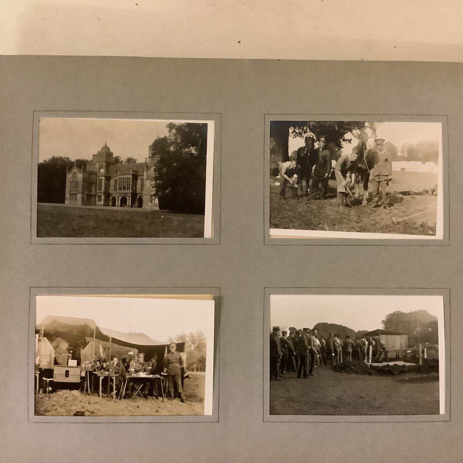 An album of black and white photos, including 1930s military photos, of soldiers, and horses, many - Bild 12 aus 13