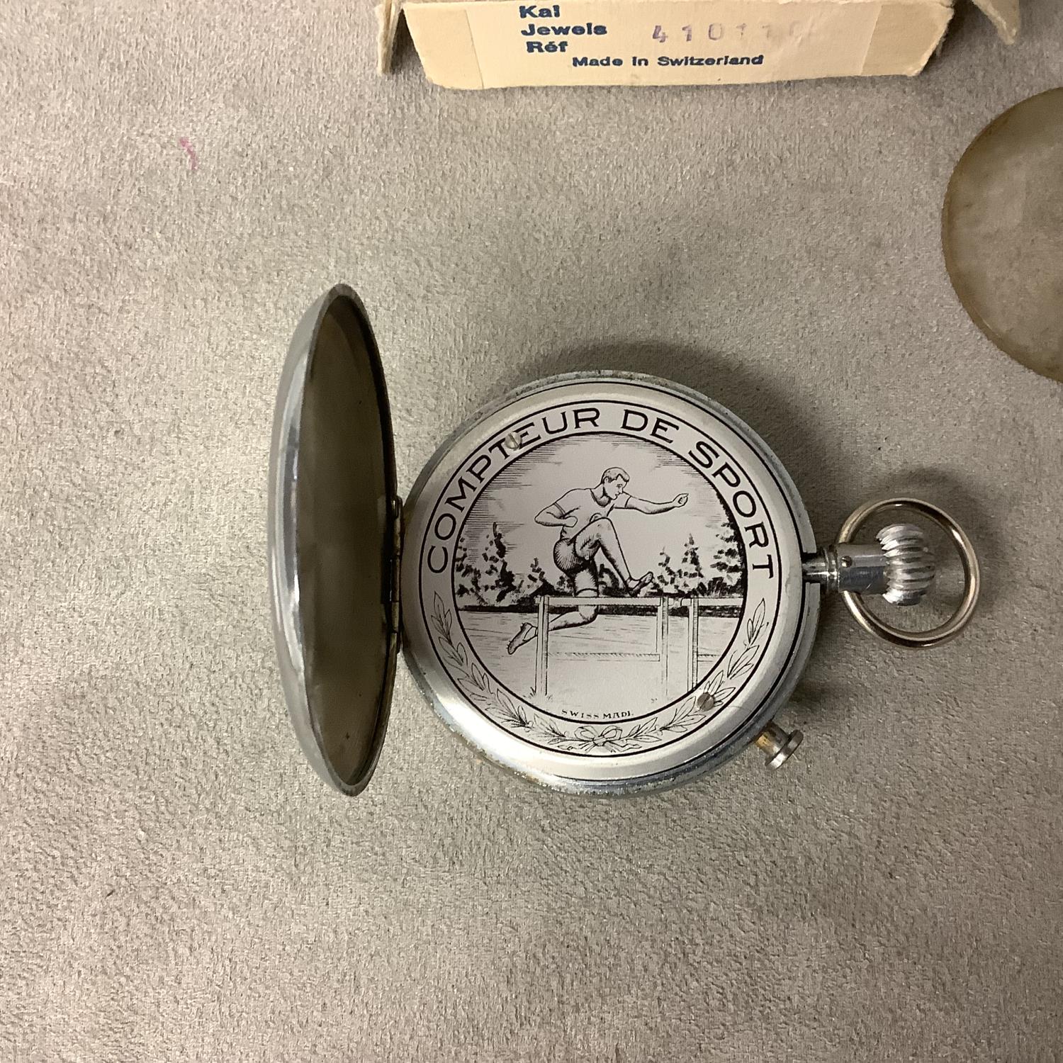 A sprint stainless steel cased stopwatch in original box - Image 2 of 5