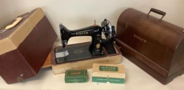 2 vintage sewing machines