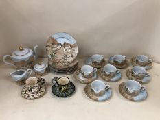 Heinrich Germany, Villeroy & Bosch Marrakesh, part tea service and two contemporary cups and saucers