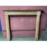 Modern pine fire surround