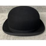 A vintage bowler hat by G A Dunn & Co Ltd, internal 16cm x 20cm