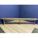 Single bench, 275cm Long, x 22cm Wide