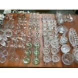 Quantity of glass, to include wine glasses, glass bowls, etc