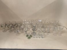 A quantity of C19th and later glasswares see photos for contents and condition