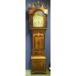 An 8 day Long case clock, by Chas Cosby of Coventry, invoice for servicing by the Clockmaker in
