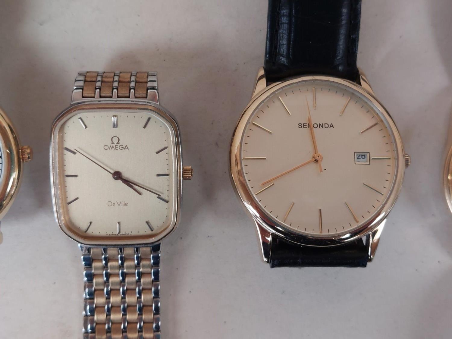 Collection of C20th vintage watches, to include an Omega de ville rectangular cased wrist watch - Image 2 of 5