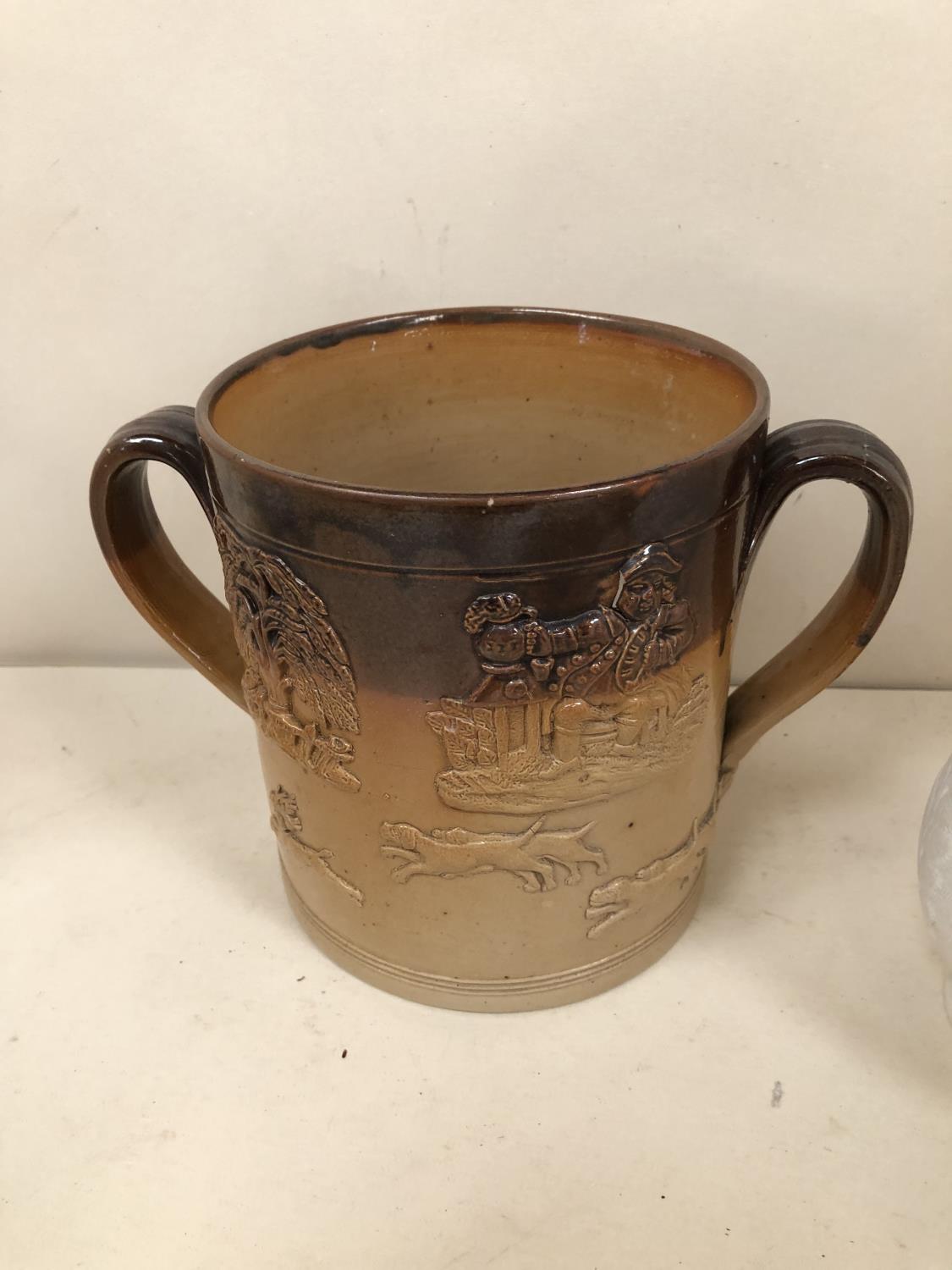A brown glazed slip ware two handled stoneware and other pottery and china including Wedgwood etc - Image 19 of 29