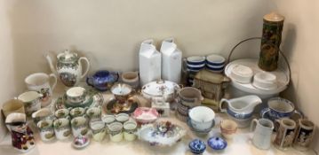 A quantity of china to include A Wade Coronation 1953 mug; A Royal Doulton "The Pickwick Papers by