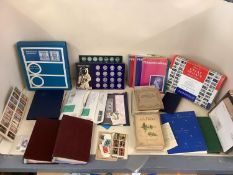 TWO COMMEMORATIVE STAMP ALBUMS, Great Britain and Chanel islands and loose stamps & a Quantity of