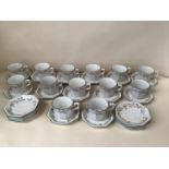 Quantity of china, to include cups and saucers, cigarette cards, and panels