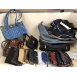 A quantity of various bags, holdalls, ladies handbags etc