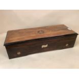 A mahogany cased music box by (labelled) Nicole Freres, with inlaid case, 57 x 23 x 10cm, running in