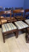 A quantity of Edwardian and Victorian dining room and other bedroom chairs, and bergere seated