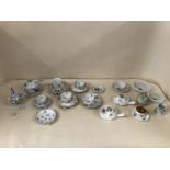 Collection of Herend Ceramics to include pierced dishes, and a quantity of Meissen cabinet cups