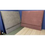 Two upholstered headboards