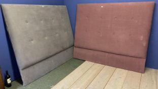 Two upholstered headboards