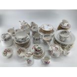 Paragon Victoria Rose tea service, Crown Staffordshire service and T Goode & Co Ltd, Hammersley Bone