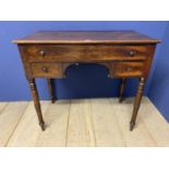 William IV mahogany sidetable and a corner cabinet