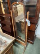 Quantity of cookery books and a cheval swing mirror