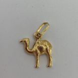 Egyptian yellow metal pendant in the form of a camel, 1.8grams