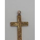 9ct gold pendant cross, 2.1g